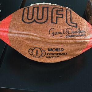 WFL Brown and Red Football